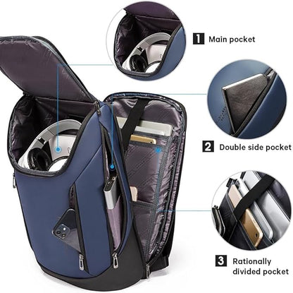 Red Lemon BANGE Captain 30L Business Smart Waterproof Backpack fit Upto 15.6 Inch Laptop Backpack with USB&Type-C Charging Port,Travel Durable Backpack for Men and Women - Rajputtrade