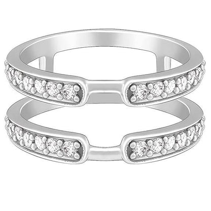 925 Silver Layered Ring Rose Gold 18k Gold Plated Rings | Stacking Ring | Statement Ring | Gifts for Women & Girls - Rajputtrade