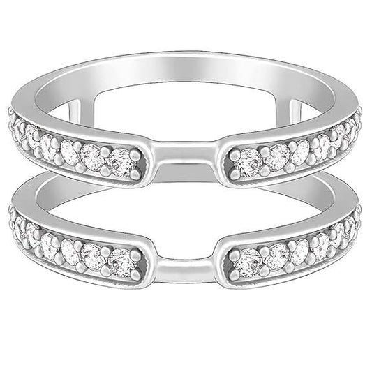925 Silver Layered Ring Rose Gold 18k Gold Plated Rings | Stacking Ring | Statement Ring | Gifts for Women & Girls - Rajputtrade