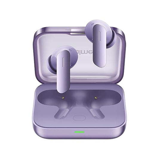 Realme Buds Air 7, 12.4mm Dynamic Bass Drivers,52Hrs Playtime, 52dB Hybrid ANC,6 Mic ENC, 45ms Low Latency, 360° Spatial Audio, Hi-Res LHDC, IP55 Dust & Water Resistant, BT v5.4 (Lavender Purple)