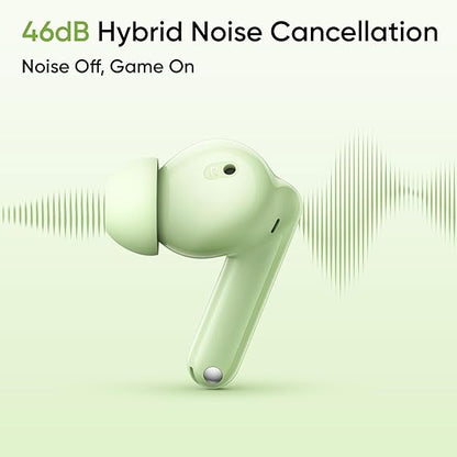 realme Buds N1 Truly Wireless in-Ear Earbuds with 46dB Hybrid ANC, Upto 40Hrs Battery and Fast Charging (Energizing Green) - Rajputtrade
