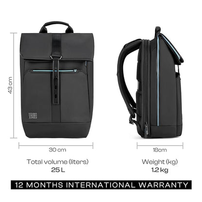 Urban Jungle by Safari Venture Workpack 23 Liters Water Resistant, L-Open, Premium Polyester Laptop Backpack - Rajputtrade