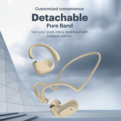 Noise Pure Pods Wireless Open Ear Earbuds with AirWave™ Technology,Up-to 80H Playtime ,BTv5.3 - Rajputtrade