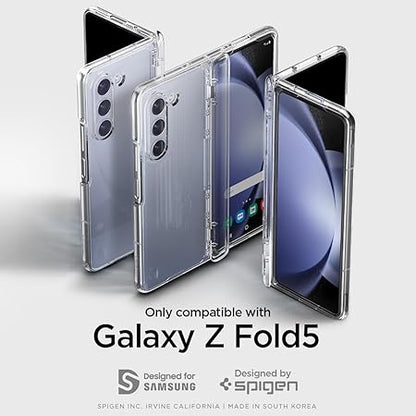 Spigen Thin Fit Pro for Samsung Galaxy Z Fold 5 Case, Transparent Galaxy Z Fold 5 Back Cover - TPU+PC｜Crystal Clear