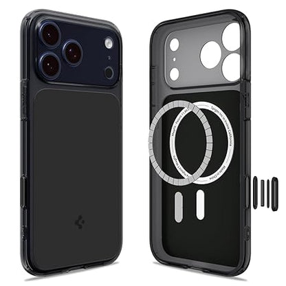 Spigen Ultra Hybrid T MagFit Back Cover Case Compatible with iPhone 17 Pro Max (TPU + Poly Carbonate | Matte Black)