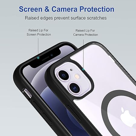 iPhone 12 / iPhone 12 Pro Back Case Cover | Scratch-Resistant Back Case Cover | Black