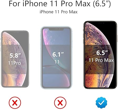 iPhone 11 Pro Max Back Case Cover | Scratch-Resistant Back Case Cover | Compatible with MagSafe | Black