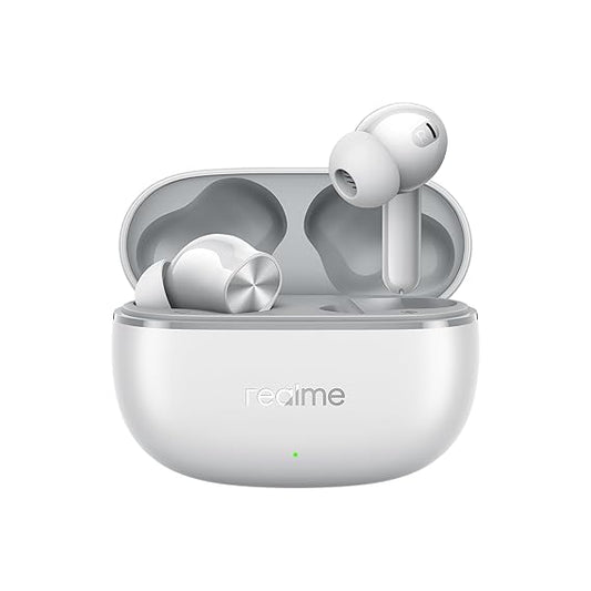 realme Buds T200 Lite Bluetooth in Ear Earbuds,4 Mic, AI ENC for Calls,48 Hours Total Playback with Fast Charging (Grey) - Rajputtrade