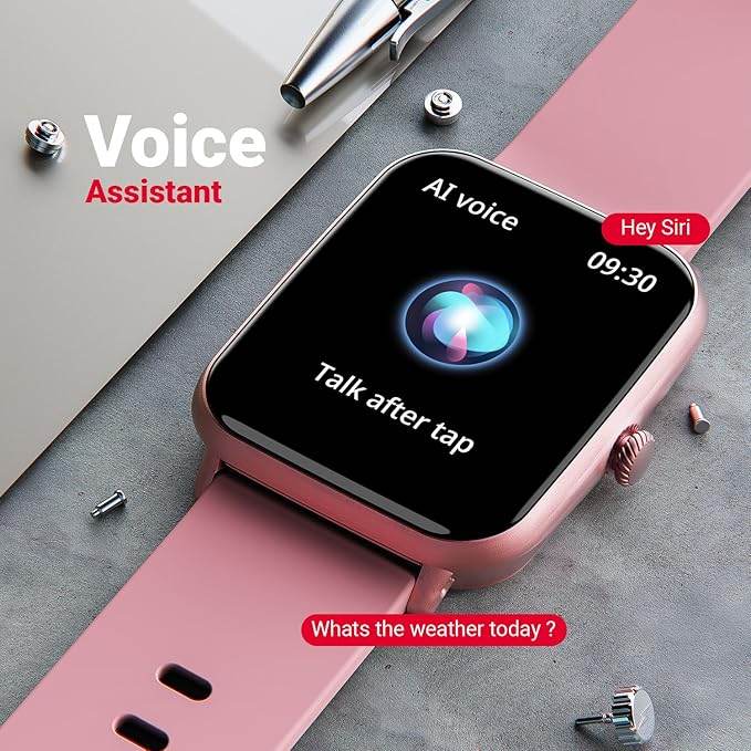 Fire-Boltt Ninja Call Pro Plus Smart Watch 1.83 inch with Bluetooth Calling (Pink) - Rajputtrade
