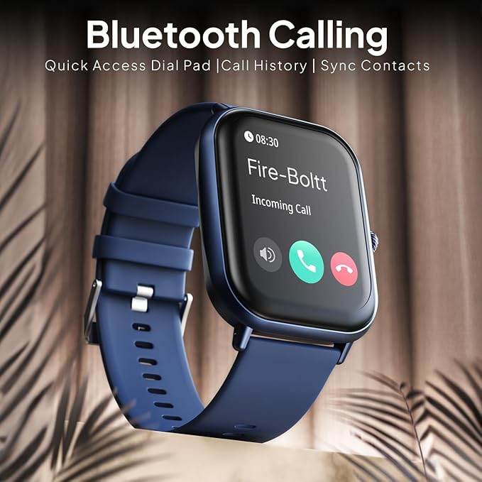 Fire-Boltt Ninja Call Pro Max Smart Watch 2.01 inch Display, Bluetooth Calling, Voice Assistance (Blue) - Rajputtrade