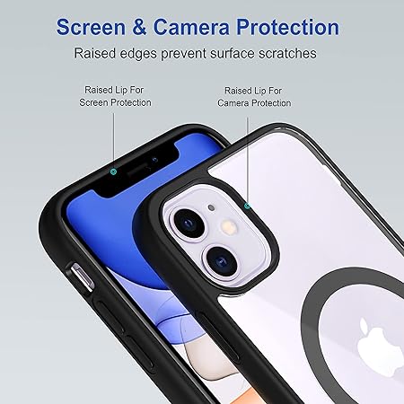 iPhone 11 Back Case Cover | Scratch-Resistant Back Case Cover | Black