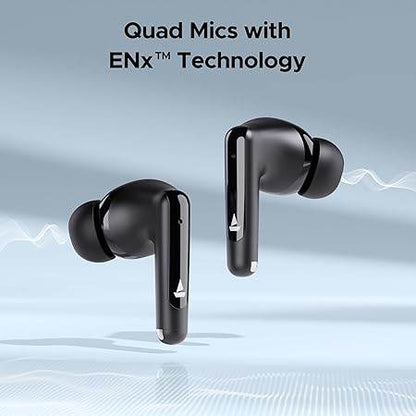 boAt Airdopes Unity ANC TWS in Ear Earbuds with Up to 50 Hours Total Playback, ANC Upto 32 dB, Dual Mics with ENx Tech, IPX5 Rating, IWP Tech and ASAP Charge(Black) - Rajputtrade