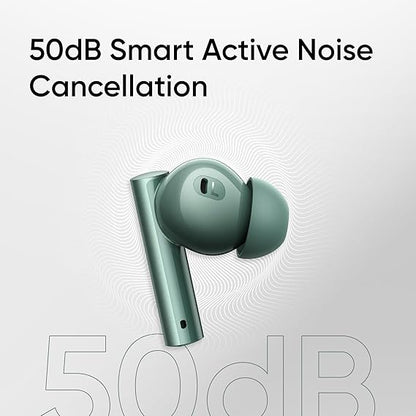 realme Buds Air 6 TWS in Ear Earbuds with 12.4 Mm Deep Bass Driver, 40 Hours Play Time, Fast Charge, Bluetooth V5.3 (Forrest Green) - Rajputtrade