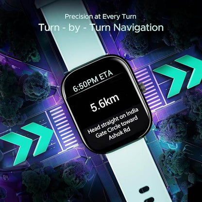 boAt Wave Sigma 3 w/Turn-by-Turn Navigation, 2.01" HD Display, BT Calling (Mint Green) - Rajputtrade