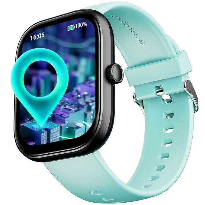 boAt Wave Sigma 3 w/Turn-by-Turn Navigation, 2.01" HD Display, BT Calling (Mint Green) - Rajputtrade