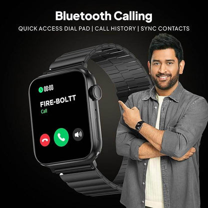 Fire-Boltt Visionary Ultra 1.78" AMOLED, Stainless Steel Luxury Smart Watch, TWS Connection (Black) - Rajputtrade