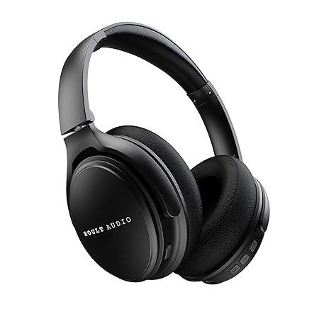 Boult Audio Anchor Bluetooth Wireless Over Ear Headphones with Mic, Active Noise Cancellation, 30H Playtime (Black) - Rajputtrade