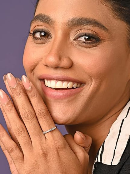 Pure 925 Sterling Silver Minimal Office wear Finger Ring with Adjustable Band | Gift for Women Girls Wife Girlfriend | Multiple Design Options - Rajputtrade