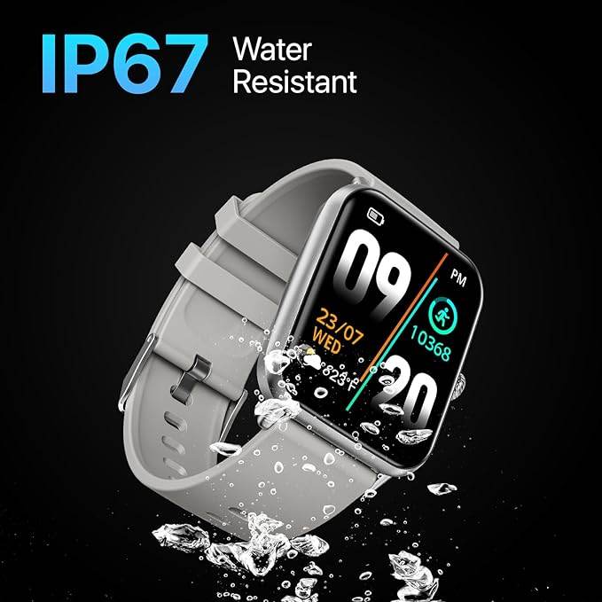 Fire-Boltt Ninja Call Pro Smart Watch Dual Chip Bluetooth Calling, 42.92mm (1.69 inch) Display (Grey) - Rajputtrade