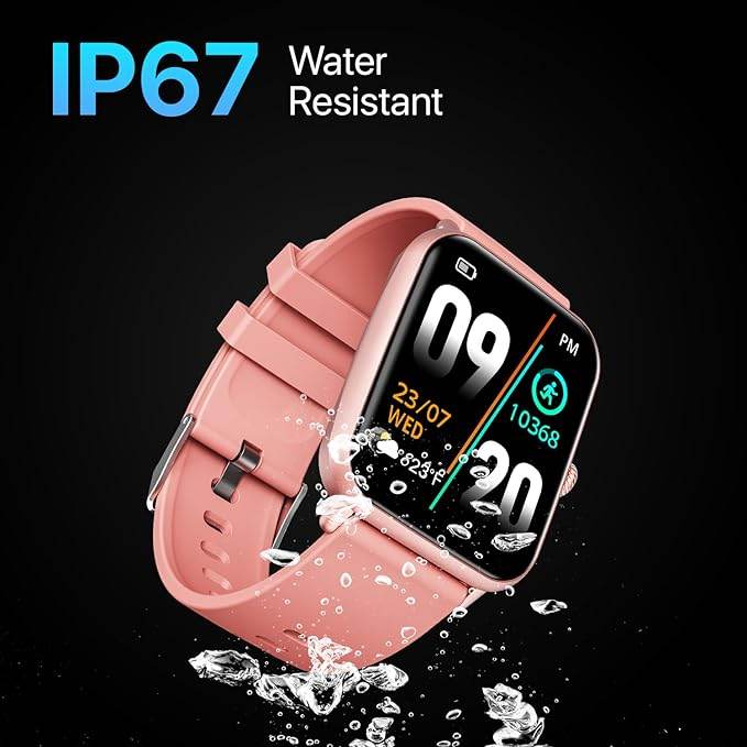 Fire-Boltt Ninja Call Pro Smart Watch Dual Chip Bluetooth Calling, 42.92mm (1.69 inch) Display (Pink) - Rajputtrade