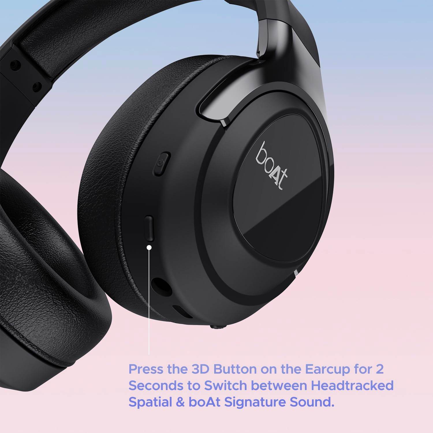 boAt Nirvana Eutopia Bluetooth Headphones with Head Tracking Function, Spatial Audio,20 HRS Playtime (Android & iOS Compatible) - Rajputtrade