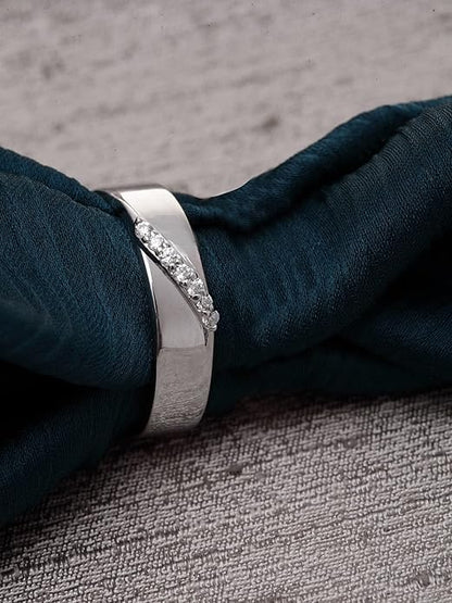 Pure Real 925 Sterling Silver Adjustable Ring Band | Multiple Design Options | Gift for Women and Girls - Rajputtrade