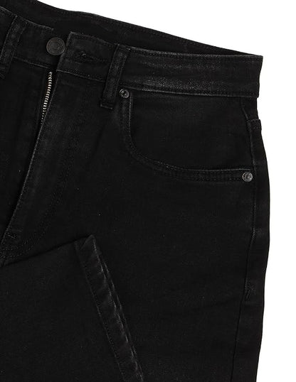Women's Loose Jeans, Black (Size 36) - Rajputtrade