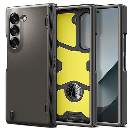 Spigen Slim Armor Pro for Samsung Galaxy Z Fold 6 Case, Galaxy Z Fold 6 Back Cover - TPU+PC｜Gunmetal