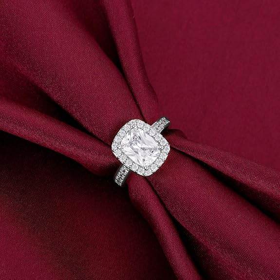 925 Silver Adjustable Solitaire Ring | Gift for Women & Girls - Rajputtrade
