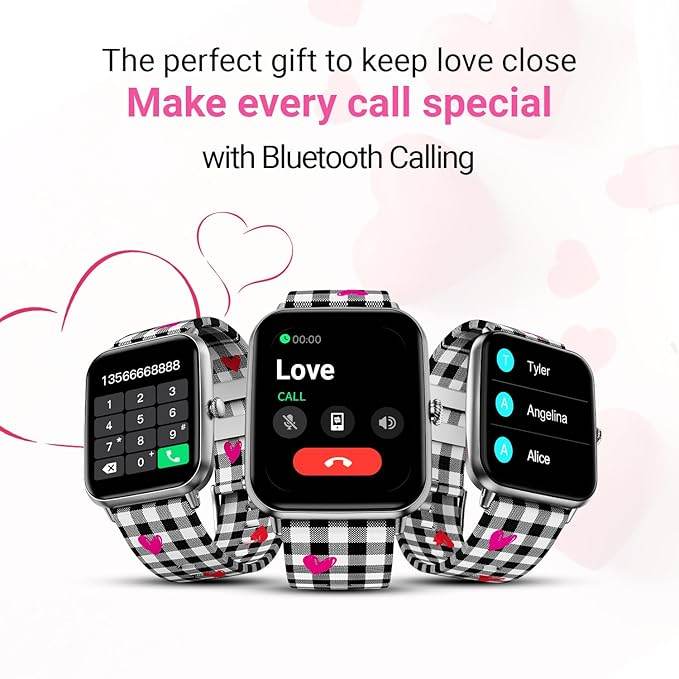 Fire-Boltt Ninja Call Pro Plus Checkmate Smart Watch 1.83 inch with Bluetooth Calling (Black Valentine) - Rajputtrade