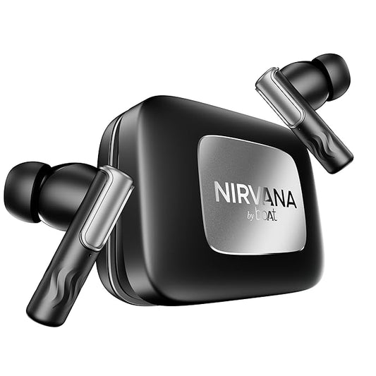 boAt Nirvana Ivy Pro (2025 Launch), Dolby Atmos w/Head Tracking, 52dB Hybrid Adaptive ANC,Hi-Res LDAC, Titanium Dual Drivers, Bluetooth Earbuds (4 Color Options)