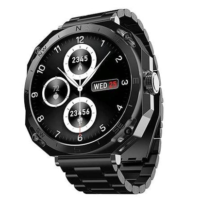boAt Enigma Z20 Smart Watch w/ 1.51" (3.8 cm) HD Display, Luxurious Metal Body Design, IP68(Metal Black) - Rajputtrade