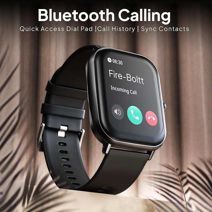 Fire-Boltt Ninja Call Pro Max Smart Watch 2.01 inch Display, Bluetooth Calling (Black) - Rajputtrade