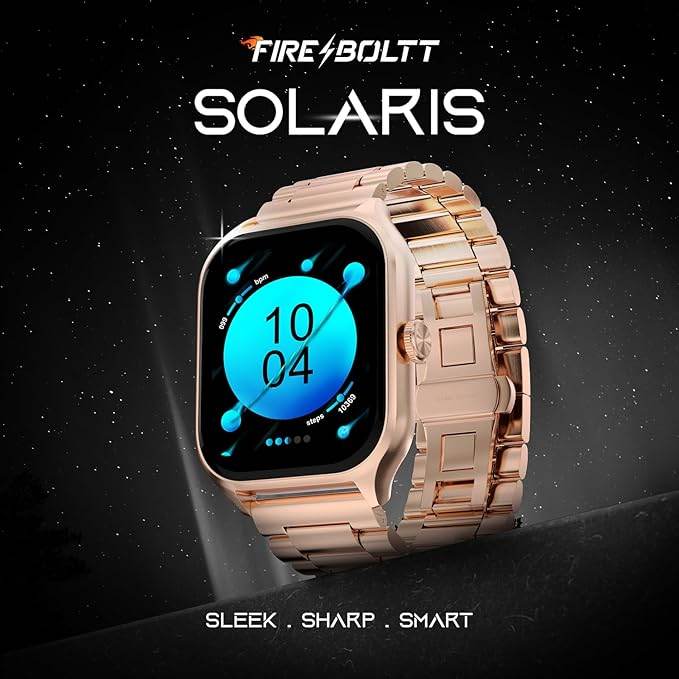 Fire-Boltt Solaris 1.78” AMOLED Always-on Display with 368 * 448 px Resolution, IP68 Water-Resistant (Pink) - Rajputtrade
