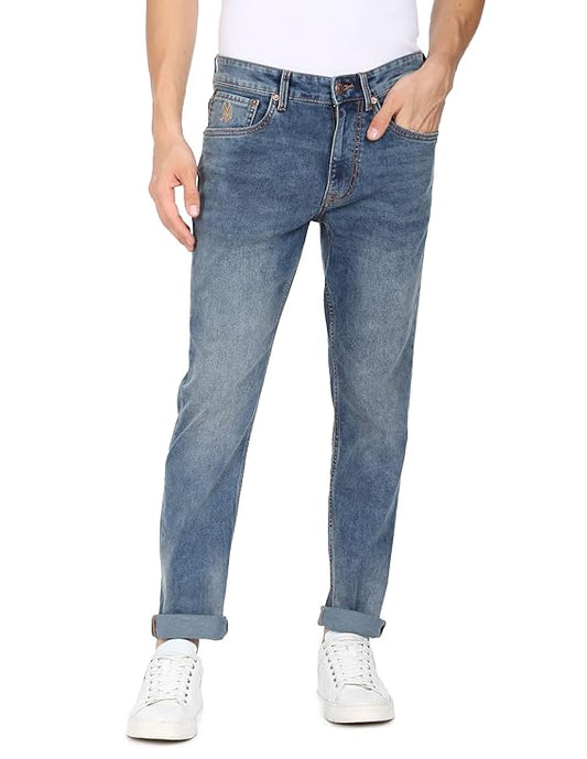 U.S. POLO ASSN. Men's Slim Fit Mid Rise Jeans - Rajputtrade