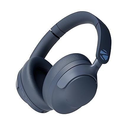ZEBRONICS SILENCIO 111, Wireless Headphone, Hybrid ANC (50dB), 55*Hrs Backup, Transparency Mode, 40mm Titanium Drivers, 3 EQ Modes, ENC (2 Color options)
