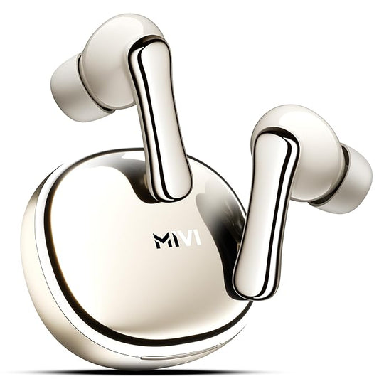 Mivi SuperPods Halo [Flagship Launch], 35dB ANC Active Noise Cancellation in Ear Ear Buds Wireless, Spatial Audio, 60HRS Battery,13mm Drivers earbuds - Rajputtrade