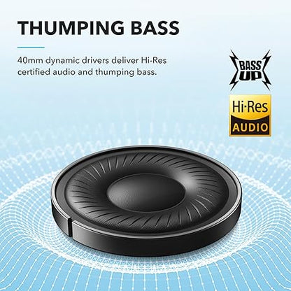 soundcore by Anker Q20i Wireless Bluetooth Over-Ear Headphones with Hybrid Active Noise Cancelling, 40h Playtime in ANC Mode, Hi-Res Audio (3 color options)