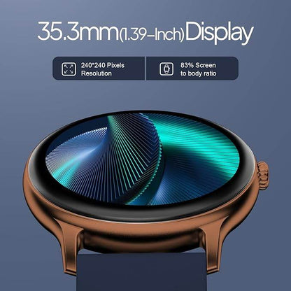 Fire-Boltt Phoenix Pro Smart Watch 1.39 inch Bluetooth Calling, Metal Body with 120+ Sports Modes, SpO2 (Copper Blue) - Rajputtrade