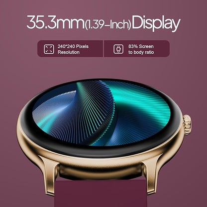 Fire-Boltt Phoenix Pro Smart Watch 1.39 inch Bluetooth Calling, Metal Body with 120+ Sports Modes, SpO2 (Burgandy)
