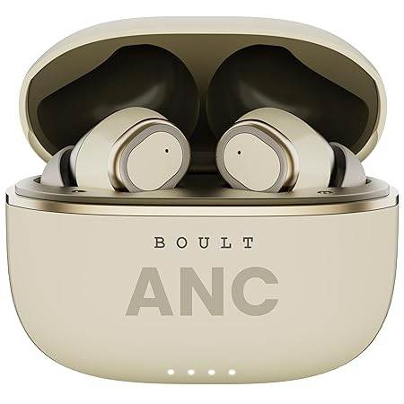 Boult Audio Z40 Ultra Truly Wireless in Ear Earbuds with 32dB Active Noise Cancellation, 100H Playtime (Cream) - Rajputtrade
