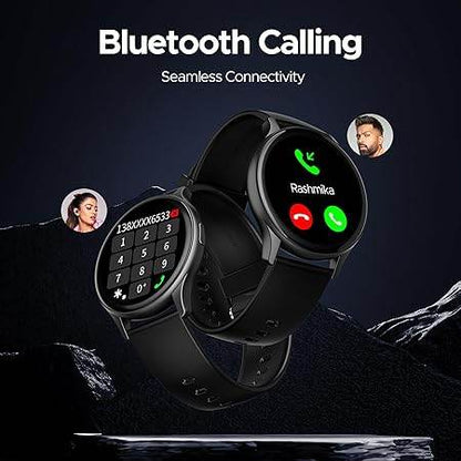 boAt Lunar Peak w/ 1.45" (3.6 cm) AMOLED Display, Advanced BT Calling, Smart Watch for Men & Women(Black) - Rajputtrade