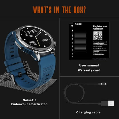 Newly Launched Noise Endeavour Rugged Design 1.46" AMOLED Display Smart Watch (Teal Blue) - Rajputtrade