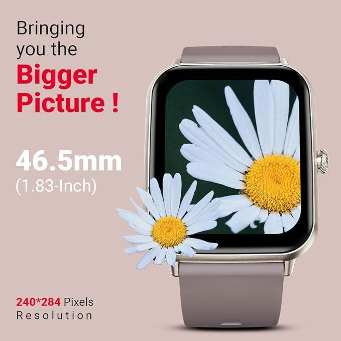 Fire-Boltt Ninja Call Pro Plus Fusion Smart Watch 1.83 inch with Bluetooth Calling (Cinnamon Slate) - Rajputtrade