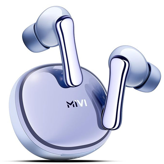Mivi SuperPods Halo [Flagship Launch], 35dB ANC Active Noise Cancellation in Earbuds Wireless, Spatial, IPX4, v5.4 Bluetooth Earbuds with Mic - Rajputtrade