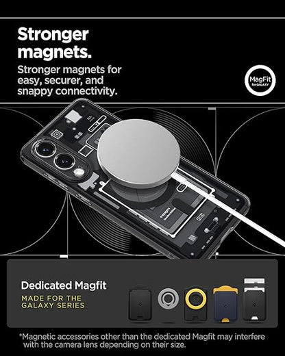 Spigen Ultra Hybrid MagFit for Samsung Galaxy S25 Edge Case, Galaxy S25 Edge Back Cover - Zero One Black