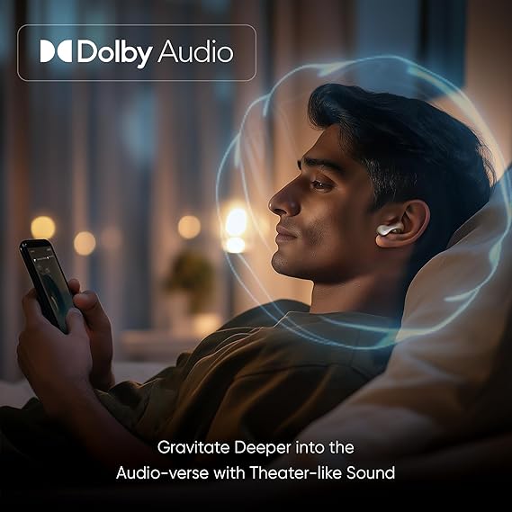 Mivi SuperPods Concerto [Flagship Launch] Dolby Audio in Ear Ear Buds Wireless with 35dB ANC, BT v5.4 Earbuds - Rajputtrade