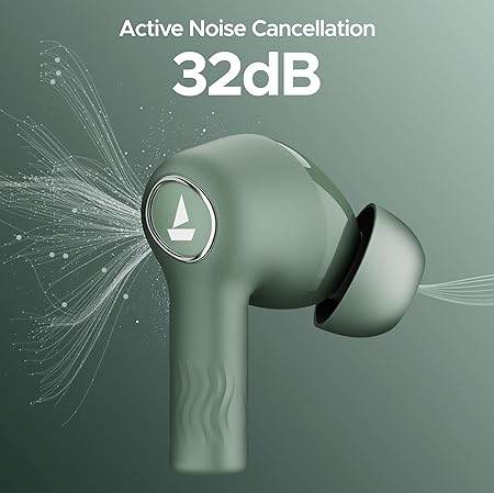 boAt Nirvana Ion ANC, Active Noise Cancellation(~32dB), 120Hrs Battery, App Support, Crystal Bionic Sound, 4Mics ENx, v5.3 Bluetooth Earbuds, TWS Ear Buds Wireless Earphones with mic (Northern Lights) - Rajputtrade