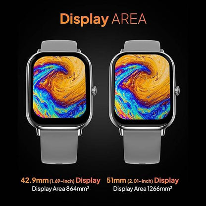 Fire-Boltt Ninja Call Pro Max Smart Watch 2.01 inch Display, Bluetooth Calling (Grey) - Rajputtrade