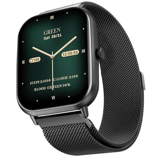 Fire-Boltt Ninja Call Pro Max Smart Watch 2.01 inch Display, Bluetooth Calling (Black SS) - Rajputtrade